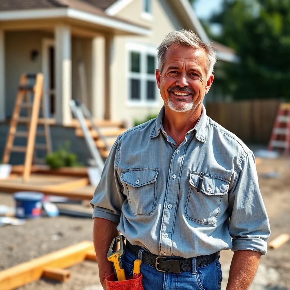 Matthew Dlouhy, second-generation owner, on a residential job site